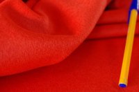 148cm巾2m アンゴラ:シャルム加工 orangered