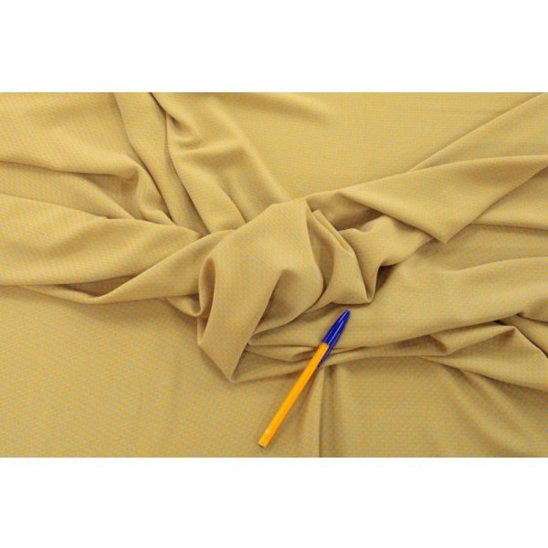 画像6: 112cm巾2.4ｍ　ビンテージクロスみかん畑のチリメン　グレー×イエロー