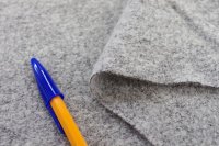 130cm巾1.2m ミニループウールニット ライトグレー