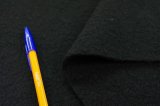 Wash加工　ナッピングソフトメルトン　ブラック
