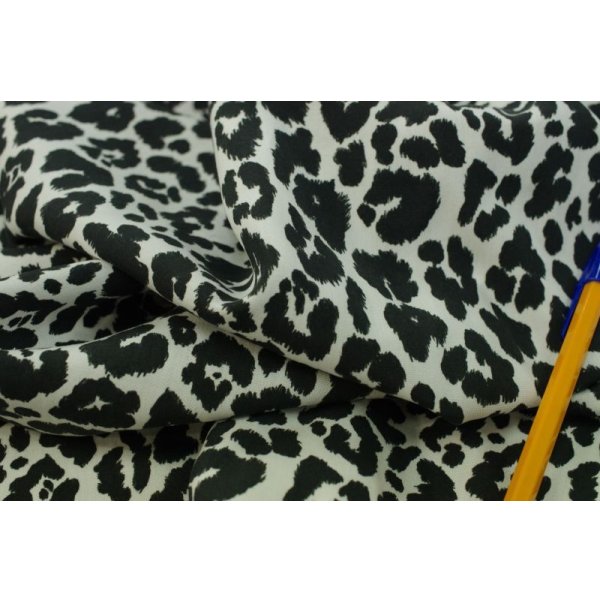 画像2: 116cm巾1.3m レオパード アロハレーヨン モノトーン