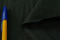 130cm巾1.2m 縦シワ加工ナイロンタフタ ブラック