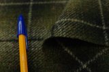 Moon社　フレンチなウールチェック　ombrecheck　カーキ