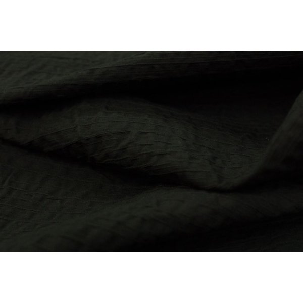 画像2: コットン変わり織りシャンタン　漆黒ブラック