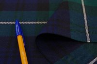 140cm巾2.7m ウール100%クラシカルタータン デットスック ブラックウォッチ