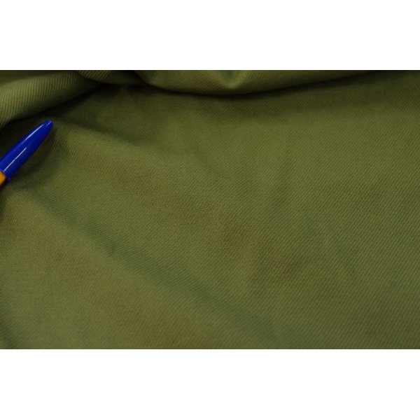 画像3: フランス綾織りコットン　柔軟タンブラー洗い加工　　カーキグリーン