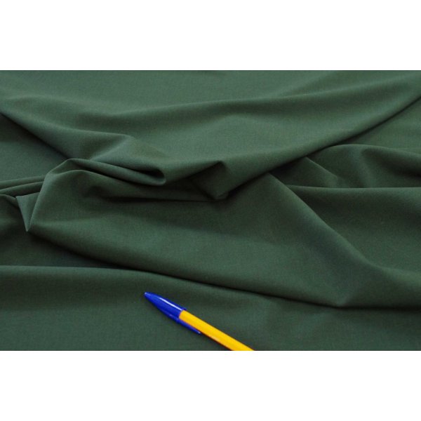 画像5: ウール平織り　ストレッチウール　ダーククロムグリーン