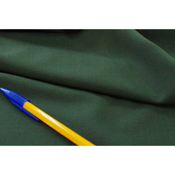 画像2: ウール平織り　ストレッチウール　ダーククロムグリーン