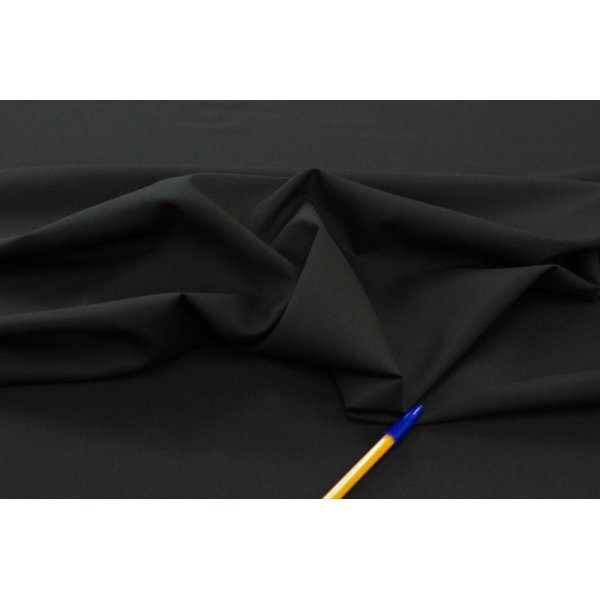 画像4: 72番手双糸　ウール平織り（トロ）ブラック