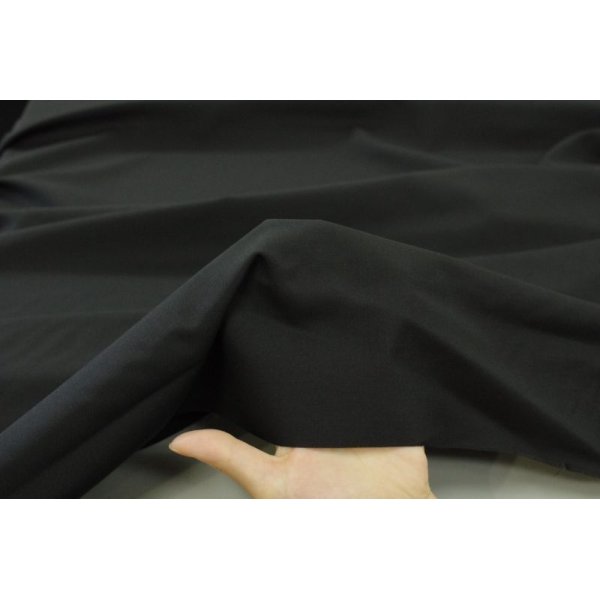 画像5: 72番手双糸　ウール平織り（トロ）ブラック
