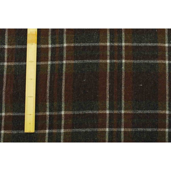 画像6: 152cm巾×2.7m 英国羊毛 ザクッとウールチェック