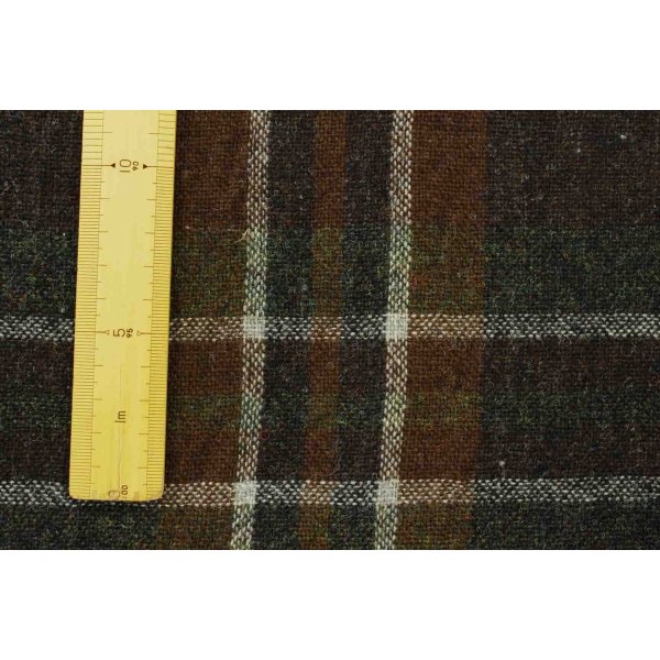 画像5: 152cm巾×2.7m 英国羊毛 ザクッとウールチェック