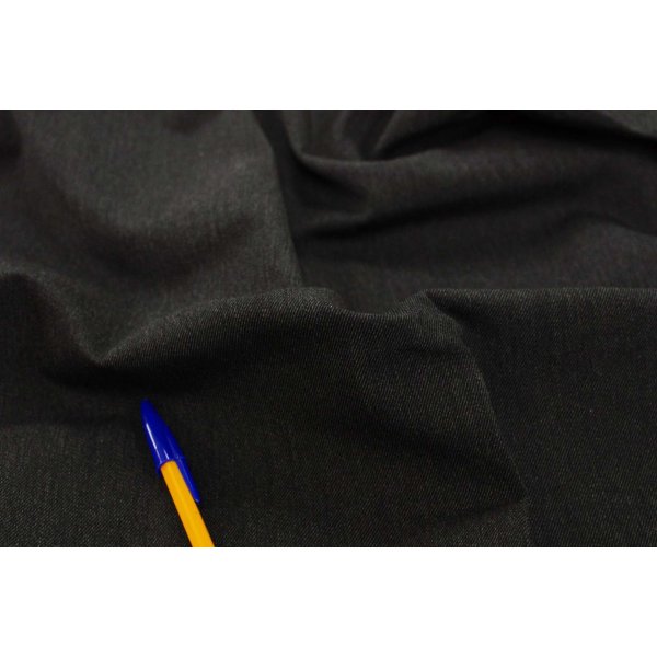 画像2: 150cm巾1.2m　コットンウールツイル　チャコールグレー