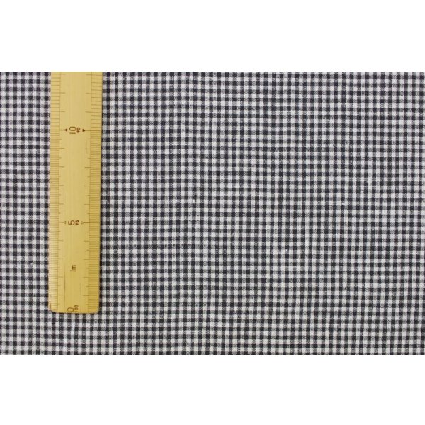画像5: [ORIGINAL]145ｃｍ巾：先染めリネンチェック　モノトーンギンガム　