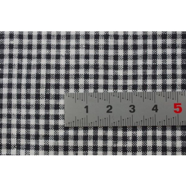 画像4: [ORIGINAL]145ｃｍ巾：先染めリネンチェック　モノトーンギンガム　