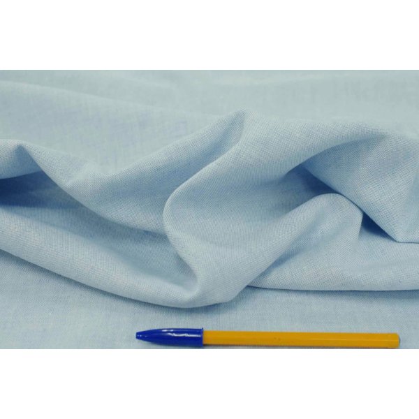 画像4: 138ｃｍ巾：リネンオックスフォードキャンバス　ホワイト×ブルー