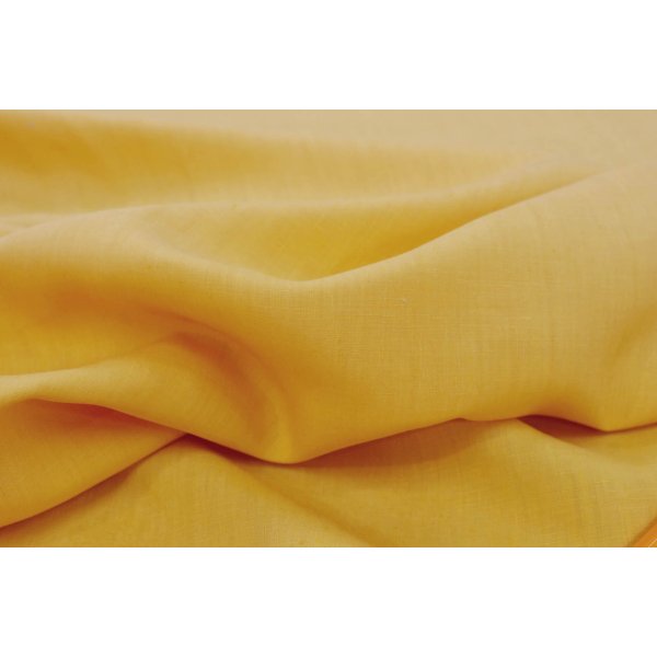 画像3: 136ｃｍ巾：80番手フラット塩縮リネン　シャーベットオレンジ
