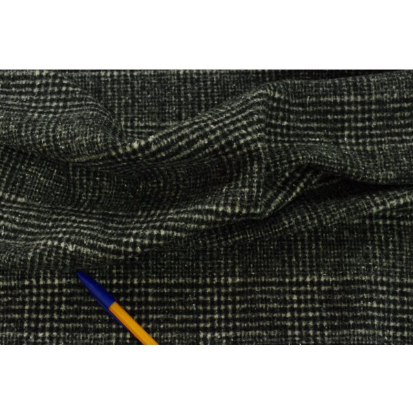 画像4: 145cm巾1.5m ショート起毛 ネップツウィード グレンチェック