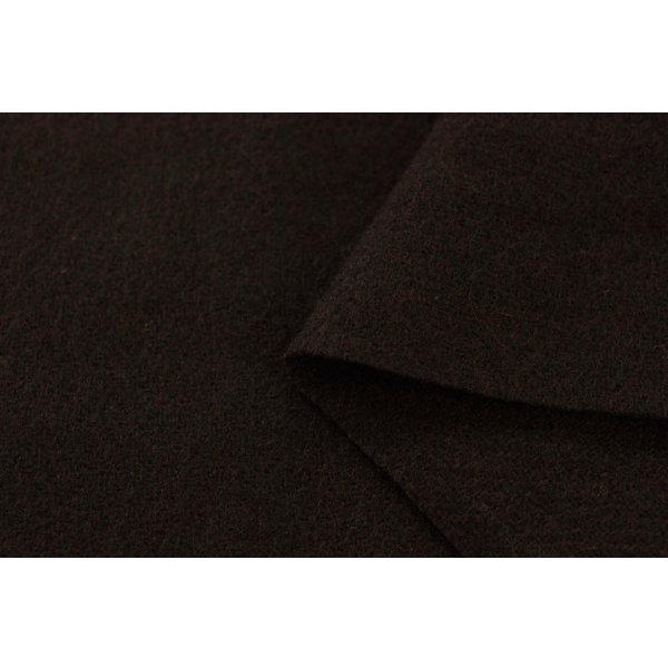 画像1: 136cm巾1.8m ウールジャガードヘリンボーン チョコブラウン