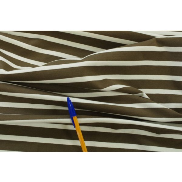 画像4: 155cm巾2.5m 20番手双糸 デラヴェボーダー天竺ニット チョコブラウンXアイボリー