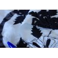 画像10: ハンドメイド　シルク刺繍　白X黒