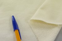 180cm巾1.6ｍ　30番手　コットン裏毛ニット　アイボリー