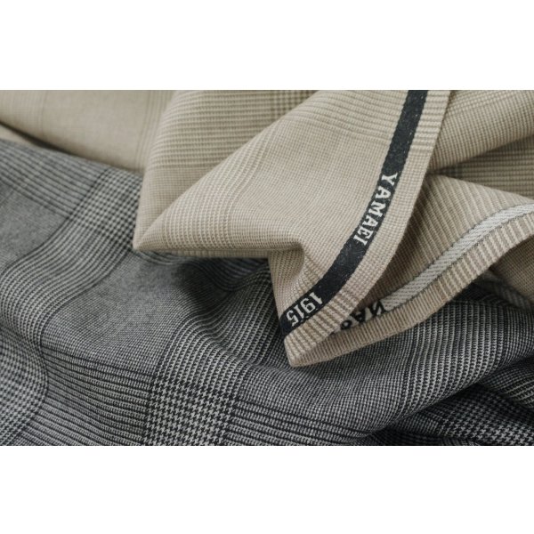 画像1: 全2色:YAMAEI　ウールフラノチェック