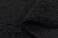 飛ばしループニット　ブラック