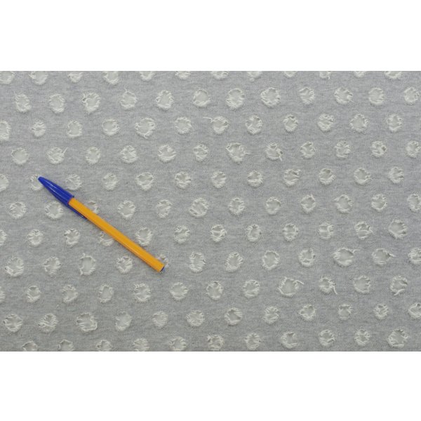 画像5: Full of holes Knit　コットン裏毛ニット　杢グレー