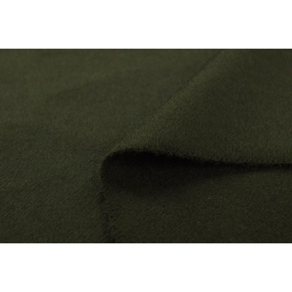 画像1: カシミヤ混ビーバー加工　カーキグリーン