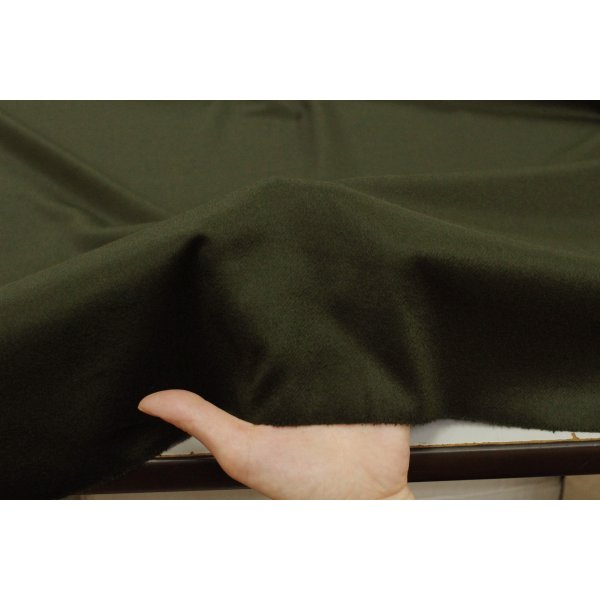 画像2: カシミヤ混ビーバー加工　カーキグリーン