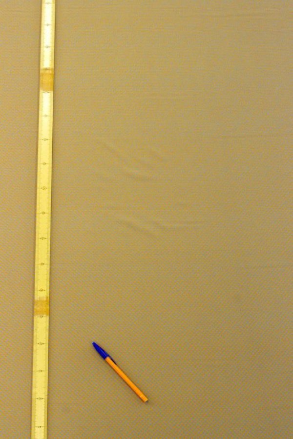 画像2: 112cm巾2.4ｍ　ビンテージクロスみかん畑のチリメン　グレー×イエロー (2)