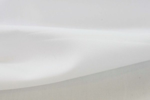 画像1: 112cm巾　100番手双糸　ブロードクロス　シュランク加工　スーパーホワイト (1)