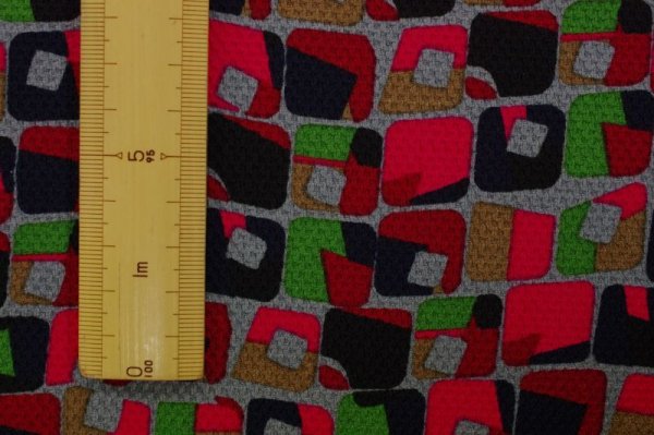 画像2: 112cm巾2m ホップサック織り プリント (2)