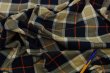 画像5: 128cm巾　コーマコットン　ビエラ織り　ミッドナイトネイビー×トレンチベージュ (5)
