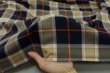 画像9: 128cm巾　コーマコットン　ビエラ織り　ミッドナイトネイビー×トレンチベージュ (9)