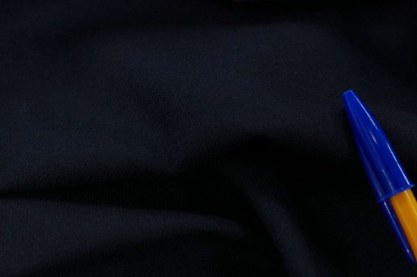 画像4: 155cm巾1.8m コットンウールギャバ ミッドナイトブルー (4)