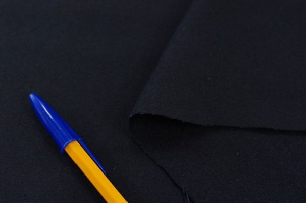 画像2: 155cm巾1.8m コットンウールギャバ ミッドナイトブルー (2)