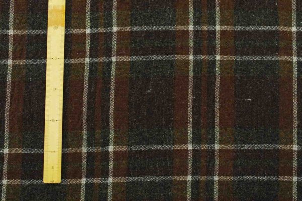 画像6: 152cm巾×2.7m 英国羊毛 ザクッとウールチェック (6)