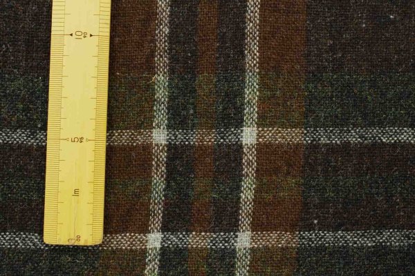 画像5: 152cm巾×2.7m 英国羊毛 ザクッとウールチェック (5)