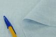 画像1: 138ｃｍ巾：リネンオックスフォードキャンバス　ホワイト×ブルー (1)