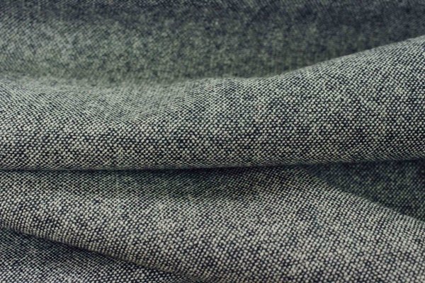画像2: 140cm巾2.0m イタリア製白黒ツィード (2)