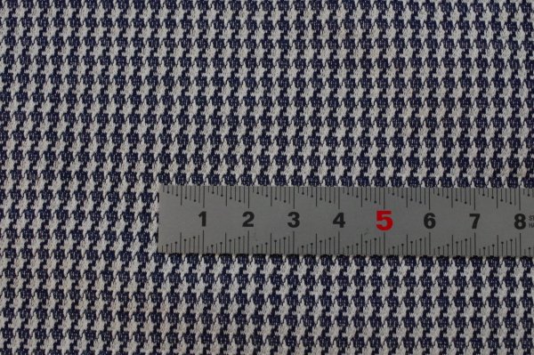画像2: 124cm巾2.0m コットンポリエステルジャガードニット whitexnavy (2)