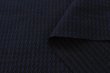 画像1: 124cm巾2.0m コットンポリエステルジャガードニット navyxblack (1)