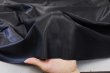 画像5: 薄手:カーフレザーの様なフェイクレザー リアルブラック (5)