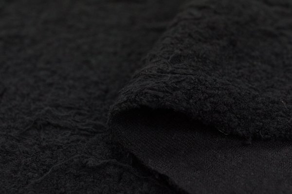 画像1: 飛ばしループニット　ブラック (1)