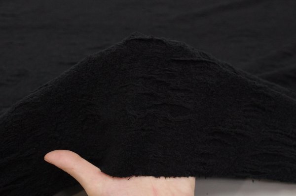 画像6: 飛ばしループニット　ブラック (6)