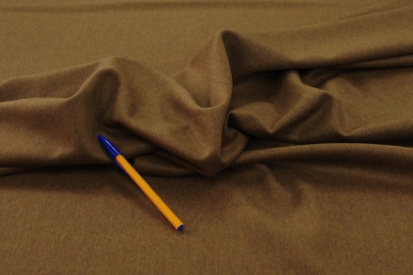 画像5: ウール　ビーバー加工　ダークミックスキャメル (5)