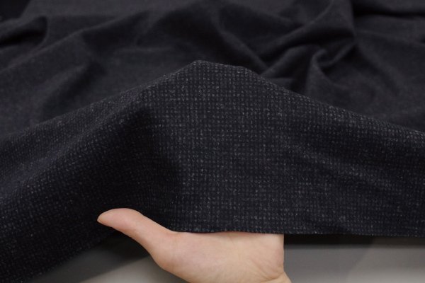 画像2: ピンチェックニット　ダークネイビー✕チャコールグレー (2)