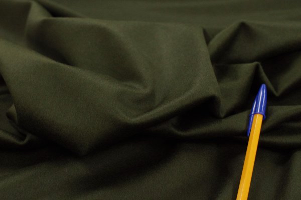 画像5: カシミヤ混ビーバー加工　カーキグリーン (5)